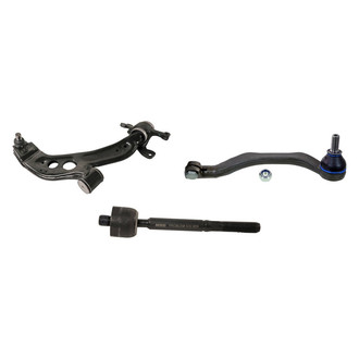MOOG® - Front Passenger Side Lower Control Arm with Ball Joint and Tie Rod End Kit