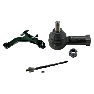 MOOG® - Front Passenger Side Lower Control Arm with Ball Joint and Tie Rod End Kit