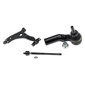 MOOG® - Front Passenger Side Lower Control Arm with Ball Joint and Tie Rod End Kit