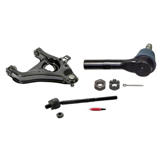 MOOG® - Front Passenger Side Lower Control Arm with Ball Joint and Tie Rod End Kit