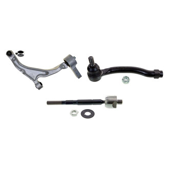 MOOG® - Front Passenger Side Lower Control Arm with Ball Joint and Tie Rod End Kit