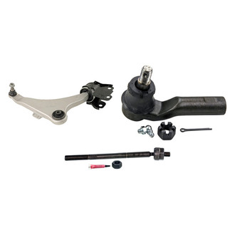MOOG® - Front Passenger Side Lower Control Arm with Ball Joint and Tie Rod End Kit