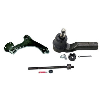 MOOG® - Front Passenger Side Lower Control Arm with Ball Joint and Tie Rod End Kit