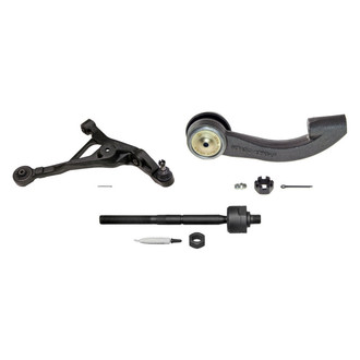 MOOG® - Front Passenger Side Lower Control Arm with Ball Joint and Tie Rod End Kit