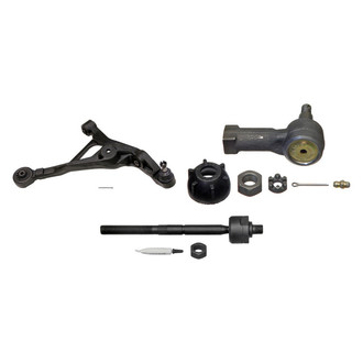 MOOG® - Front Passenger Side Lower Control Arm with Ball Joint and Tie Rod End Kit