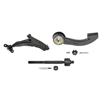 MOOG® - Front Passenger Side Lower Control Arm with Ball Joint and Tie Rod End Kit