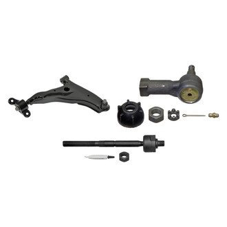 MOOG® - Front Passenger Side Lower Control Arm with Ball Joint and Tie Rod End Kit