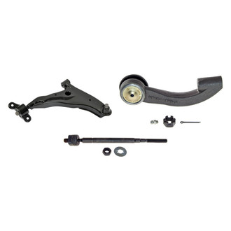 MOOG® - Front Passenger Side Lower Control Arm with Ball Joint and Tie Rod End Kit