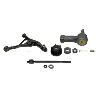 MOOG® - Front Passenger Side Lower Control Arm with Ball Joint and Tie Rod End Kit