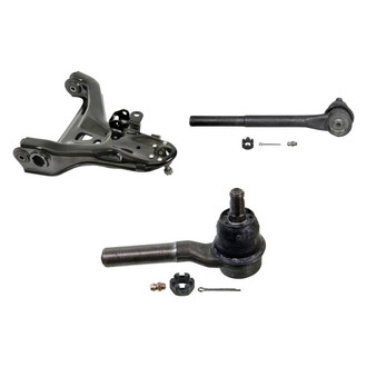 MOOG® - Front Passenger Side Lower Control Arm with Ball Joint and Tie Rod End Kit