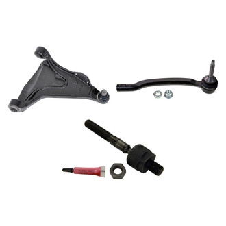 MOOG® - Front Passenger Side Lower Control Arm with Ball Joint and Tie Rod End Kit