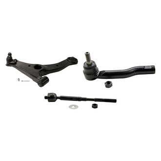 MOOG® - Front Passenger Side Lower Control Arm with Ball Joint and Tie Rod End Kit
