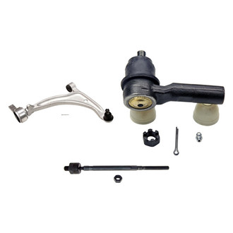 MOOG® - Front Passenger Side Lower Control Arm with Ball Joint and Tie Rod End Kit