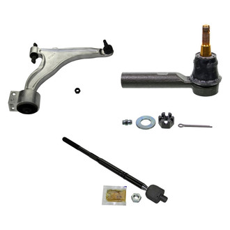 MOOG® - Front Passenger Side Lower Control Arm with Ball Joint and Tie Rod End Kit