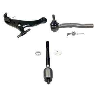 MOOG® - Front Passenger Side Lower Control Arm with Ball Joint and Tie Rod End Kit