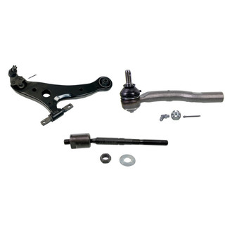 MOOG® - Front Passenger Side Lower Control Arm with Ball Joint and Tie Rod End Kit