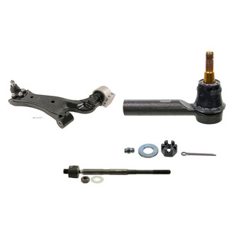 MOOG® - Front Passenger Side Lower Control Arm with Ball Joint and Tie Rod End Kit
