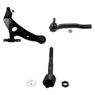MOOG® - Front Passenger Side Lower Control Arm with Ball Joint and Tie Rod End Kit