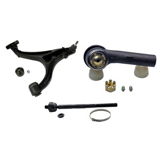 MOOG® - Front Passenger Side Lower Control Arm with Ball Joint and Tie Rod End Kit