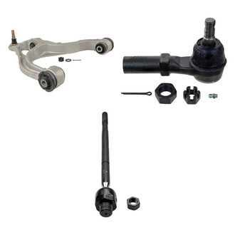 MOOG® - Front Passenger Side Lower Control Arm with Ball Joint and Tie Rod End Kit