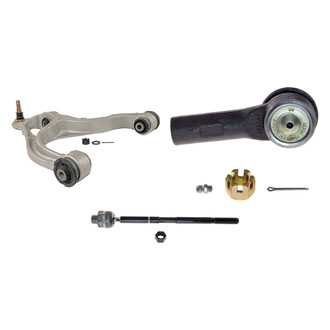 MOOG® - Front Passenger Side Lower Control Arm with Ball Joint and Tie Rod End Kit