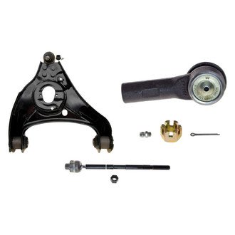 MOOG® - Front Passenger Side Lower Control Arm with Ball Joint and Tie Rod End Kit