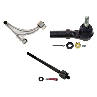 MOOG® - Front Passenger Side Lower Control Arm with Ball Joint and Tie Rod End Kit