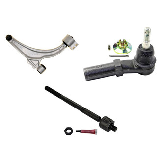 MOOG® - Front Passenger Side Lower Control Arm with Ball Joint and Tie Rod End Kit