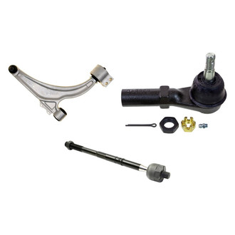 MOOG® - Front Passenger Side Lower Control Arm with Ball Joint and Tie Rod End Kit
