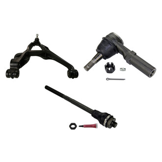 MOOG® - Front Passenger Side Lower Control Arm with Ball Joint and Tie Rod End Kit