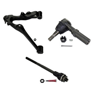 MOOG® - Front Passenger Side Lower Control Arm with Ball Joint and Tie Rod End Kit