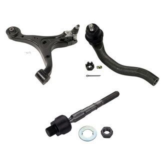 MOOG® - Front Passenger Side Lower Control Arm with Ball Joint and Tie Rod End Kit