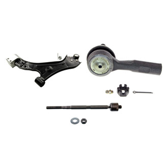 MOOG® - Front Passenger Side Lower Control Arm with Ball Joint and Tie Rod End Kit