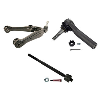 MOOG® - Front Passenger Side Lower Control Arm with Ball Joint and Tie Rod End Kit