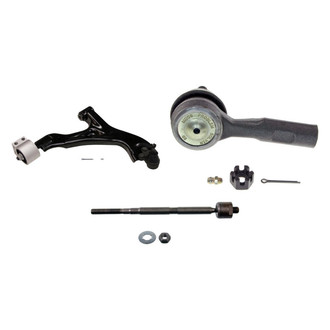 MOOG® - Front Passenger Side Lower Control Arm with Ball Joint and Tie Rod End Kit