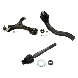 MOOG® - Front Passenger Side Lower Control Arm with Ball Joint and Tie Rod End Kit