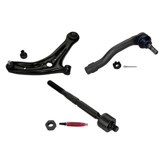 MOOG® - Front Passenger Side Lower Control Arm with Ball Joint and Tie Rod End Kit