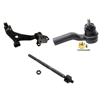 MOOG® - Front Passenger Side Lower Control Arm with Ball Joint and Tie Rod End Kit