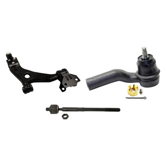 MOOG® - Front Passenger Side Lower Control Arm with Ball Joint and Tie Rod End Kit