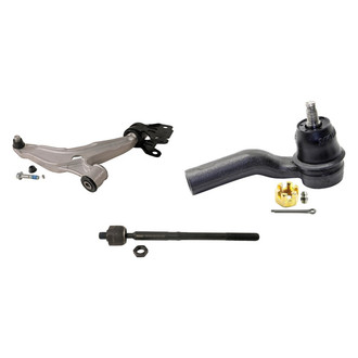MOOG® - Front Passenger Side Lower Control Arm with Ball Joint and Tie Rod End Kit