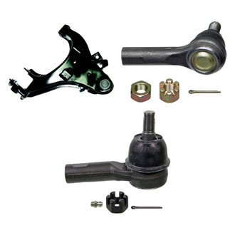 MOOG® - Front Passenger Side Lower Control Arm with Ball Joint and Tie Rod End Kit