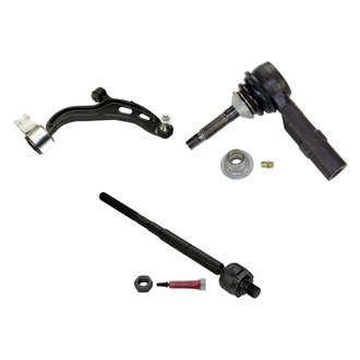 MOOG® - Front Passenger Side Lower Control Arm with Ball Joint and Tie Rod End Kit