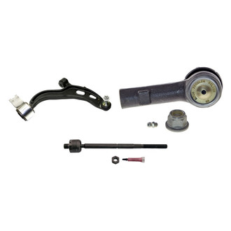 MOOG® - Front Passenger Side Lower Control Arm with Ball Joint and Tie Rod End Kit