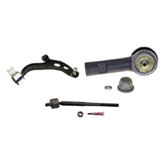MOOG® - Front Passenger Side Lower Control Arm with Ball Joint and Tie Rod End Kit