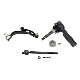 MOOG® - Front Passenger Side Lower Control Arm with Ball Joint and Tie Rod End Kit