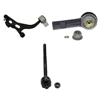 MOOG® - Front Passenger Side Lower Control Arm with Ball Joint and Tie Rod End Kit