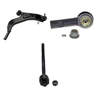 MOOG® - Front Passenger Side Lower Control Arm with Ball Joint and Tie Rod End Kit