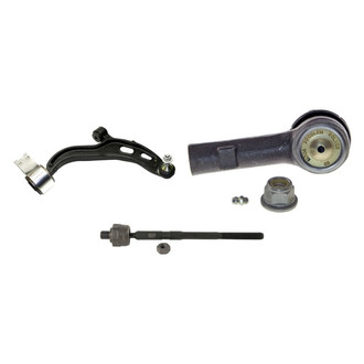 MOOG® - Front Passenger Side Lower Control Arm with Ball Joint and Tie Rod End Kit
