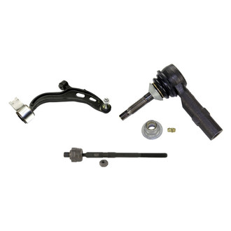 MOOG® - Front Passenger Side Lower Control Arm with Ball Joint and Tie Rod End Kit