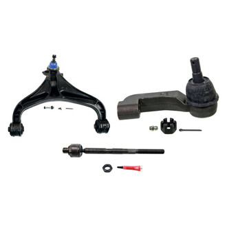 MOOG® - Front Passenger Side Lower Control Arm with Ball Joint and Tie Rod End Kit